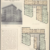 The Talladega, southeast corner Hamilton Place and 140th Street; Plan of upper floors; Plan of first floor.