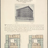 The Van Cortlandt, northwest corner Park Avenue and 96th Street; Plan of first floor; Plan of upper floors.