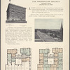 The Washington Heights, northeast corner Broadway and 159th Street; View looking south;  Plan of first floor; Plan of upper floors.