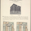 Audubon Park Apartments, southeast corner Broadway and 156th Street; Plan of first floor; Plan of upper floors.