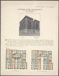 Audubon Park Apartments, southeast corner Broadway and 156th Street; Plan of first floor; Plan of upper floors.