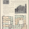 Temple Hall, Lenox Avenue and 121st Street; Plan of first floor; Plan of upper floors.