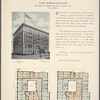 The Ambassador, southeast corner Madison Avenue and 97th Street; Plan of first floor; Plan of upper floors.