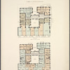 The Castleton. Plan of first floor; Plan of upper floors.