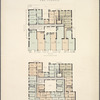 The Saxonia. Plan of first floor; Plan of upper floors.