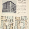 Cromwell Apartments, northeast corner Riverside Drive and 137th Street; Plan of first floor; Plan of upper floors.