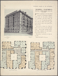 Cromwell Apartments, northeast corner Riverside Drive and 137th Street; Plan of first floor; Plan of upper floors.