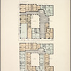 Hawarden Hall. Plan of first floor; Plan of upper floors.