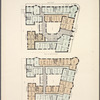 St. Francis Court. Plan of first floor; Plan of upper floors.