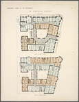 St. Francis Court. Plan of first floor; Plan of upper floors.