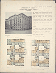 Crescent Court, southwest corner Claremont Avenue and 127th Street; Plan of first floor; Plan of upper floors.