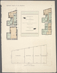 First floor plan of the 'Sigfried'; Upper floor plan of the 'Sigfried', House at southwest corner of 112th Street and Amsterdam Avenue ; Diagram of lot dimensions.
