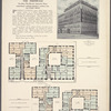 The St. Cloud (six-story elevator apartment house), The Fernwood (five-story non-elevator apartment house), northeast corner Prospect Avenue and 164th Street, Bronx; Plan of first floor; Plan of upper floors.