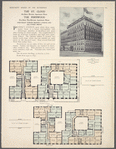 The St. Cloud (six-story elevator apartment house), The Fernwood (five-story non-elevator apartment house), northeast corner Prospect Avenue and 164th Street, Bronx; Plan of first floor; Plan of upper floors.