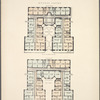 Kendal Court. Plan of first floor; Plan of upper floors.
