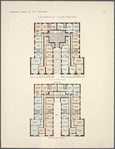 Cromwell Apartments. Plan of first floor; Plan of upper floors.
