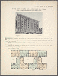 Two concrete partment houses: Nos. 616 to 628 West One hundred and thirty-seventh Street; Typical plan of upper floors.