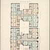 Hudson Hall. Plan of first floor; Plan of upper floors.