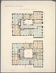 St. Charles Court. Plan of first floor; Plan of upper floors.