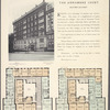 The Annamere Court, 609-615 West 155th Street; Plan of first floor; Plan of upper floors.