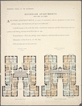 Bachelor Apartments, 225-229 West 69th Street; Plan of first floor; Plan of upper floors.