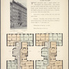 The Robert, 14-16 West 107th Street; Plan of first floor; Plan of upper floors.