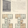 The Blennerhasset, 507 West 111th Street; Plan of first floor; Plan of upper floors.
