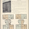 The Bertha, 515 West 111th Street; Plan of first floor; Plan of upper floors.