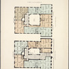 The Lucerne. Plan of first floor; Plan of upper floors.
