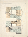 The Lucerne. Plan of first floor; Plan of upper floors.