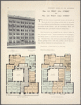 Nos. 535 West 151th Street, and Nos. 534 West 152th Street; Plan of first floor; Plan of upper floors.