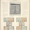 The Colonial, Munroe and Cragsmoor, West 115th Street between Amsterdam and Morningside Avenues; Plan of first floor; Plan of upper floors.
