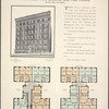 The Miami, the Spencer and the Girard, 519-523-527 West 121st Street; Plan of first floor; Plan of upper floors.