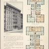 The Lincoln, 306-310 West 51st Street; Plan of first floor; Plan of upper floors.