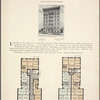 The Savoy, 610-612 West 111th Street; Plan of first floor; Plan of upper floors.