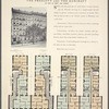 The Prescott and the Bancroft, 420 and 424 West 146th Street; Plan of first floor; Plan of upper floors.