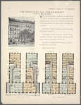 The Prescott and the Bancroft, 420 and 424 West 146th Street; Plan of first floor; Plan of upper floors.