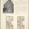 The Maybell, northwest corner St. Nicholas Avenue and 157th Street; Plan of first floor; Plan of upper floors.