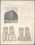 Northeast corner Third Avenue and St. Pauls Place; Plan of first floor; Plan of upper floors.