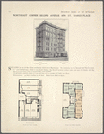 Northeast corner Second Avenue and St. Marks Place; Plan of first floor; Plan of upper floors.