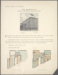 The Marcellus, northeast corner Broadway and Manhattan Street; Plan of first floor; Plan of upper floors.