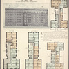 The Ardmore, The Chelmsford, The St. Charles, The West End, Nos. 532-544 West 145th Street, near Broadway; First floor plan [of] The St. Charles and The West End; First floor plan [of] The Ardmore and The Chelmsford; Upper floor plan [of] The Ardmore and The Chelmsford; Upper floor plan [of] The St. Charles and The West End.