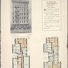 A model tenement house. 224-226 Avenue B; Plan of first floor; Plan of upper floors.