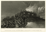 Destruction of the schooner Gaspé in the waters of Rhode Island, 1772.