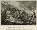 Mort du Général Warren à la Bataille de Bunker's Hill auprès de oston, le 17 Juin 1775.