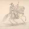Saukie. 86. Kee-o-kuk (the Running Fox) on horseback: on a fine blood horse for which he paid 300. dollars but a few days before his portrait was painted. ...