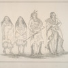 Pawnee Pict. 167. Wee-tar-ro-sha-ro, and aged and venerable chief-head of the tribe, ... ; 168. Ski-se-ro-ka, the leading warrior of the tribe, and an exceedingly fine man; 169, 170. Shee-de-a (Wild Sage), Kah-keet-se (the Thighs) to Pawnee Pict, young and unmarried woman, ...