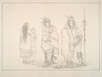 Wico. 171. ISh-ee-kits (he who fights with a feather) Chief of this tribe, a humane and excellent man; 171. Wife and child of the Chief; 172. Kots-a-to-ah, a distinguished warrior of the tribe.