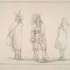 Iroquois. 186. Not-a-way, one of the Chief of the tribe, and said to be distinguished as a warrior; 187. Tchee-a-ka-chee, an Iroquois woman, curiously wrapped in her blanket; 188. Nox-to-yeh, a young warrior, with bow and arrows under his  robe.