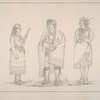 Putowatomie. 218. On-saw-kie (the Sac), a young man in the attitude of saying his prayers from the maple stick. The Kickapoo Prophet having successfully preached his religion to the Potowatomies, after converting his own tribe; 219. Nah-pow-sa (the Bear travelling in the night), one of the chiefs of the tribe; 220. Kee-see, a woman reading her prayer.